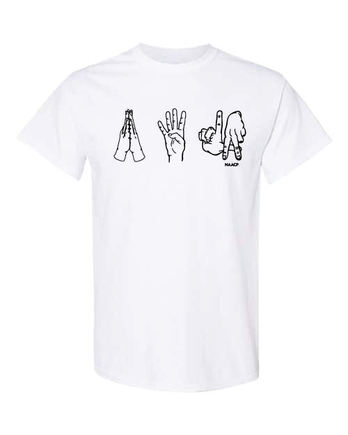 White Pray for LA T-shirt