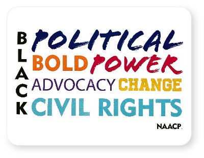 Black Political Bold Power Sticker – NAACP Store