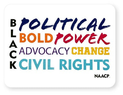 Black Political Bold Power Sticker